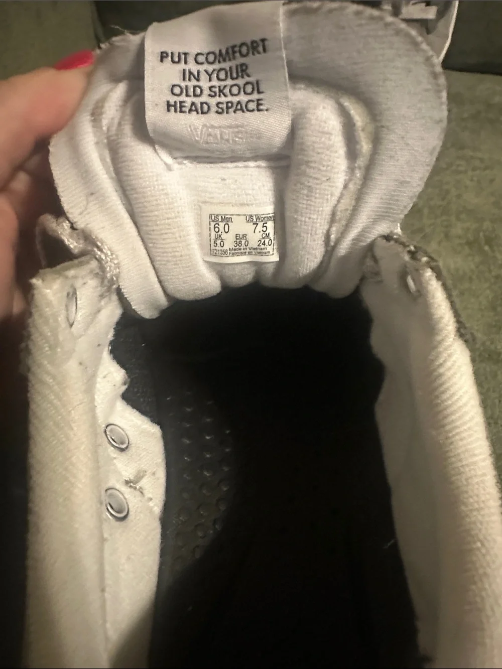 Vans Gray and White Old Skool Platform Sneakers